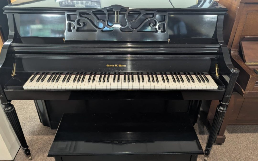 Charles Walter Black Upright Piano made in USA $4,700
